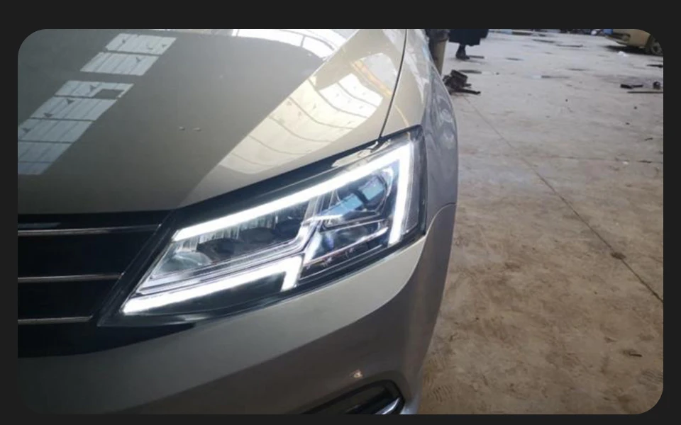 AKD Head Lamp for VW Jetta Sagitar MK6 LED Headlight 2011-2018 Headlights MK6 DRL Turn Signal High Beam Angel Eye Projector