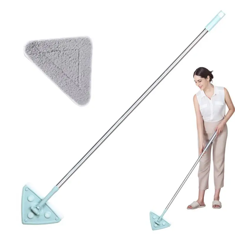 

Треугольная Швабра для пола, Швабра для окон и пола с большой площадью для мытья, многофункциональная, экономия времени, прочная, портативная, товары для дома