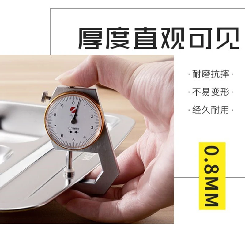 Stainless Steel Plate Children's Canteen Divided Plate Grown-up Rib Metal Cute Pupil Dishes Dinnerware Dinner Plates