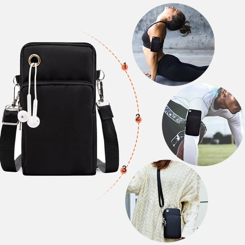 Mobile Phone Bags Shoulder Satchels Women Purses White Picture Series Waterproof Wrist Pack for Huawei Xiaomi IPhone 7 6S 8 Plus mobile phone bag