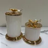 Creative Metal Butterfly Storage Jar Jewelry Cotton Swab Box Home Scented Candle Jar Nut Candy Box Crafts Home Decoration Modern 2