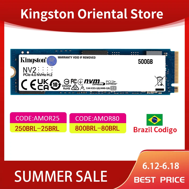 Kingston-Disque dur interne SSD NVcloser M2, 1 To, 2 To, 4 To, 500