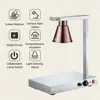 DR1 Commercial Grade Food Heat Lamp Portable Electric Food Warmer Station with Bulbs  Hot Base Plate Buffet Chafing Dish Chafer 3