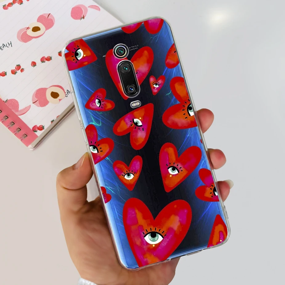 Stylish Painted Clear Silicone Phone Case with Bumper Protection