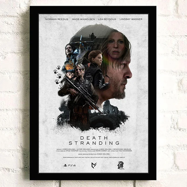 thumbnail image 1 of Póster del juego Death Stranding, cómics, arte de pared de calidad, pintura impresa en lienzo, póster para bar, cafetería, habitación, imágenes, cuadros, decoración del hogar, 1 of 5