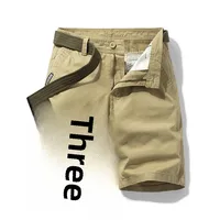 Summer Men's New Vintage American Style Workwear Shorts Versatile Cross-Border Supply For Amazon 17405 Loose Fit Casual Pants