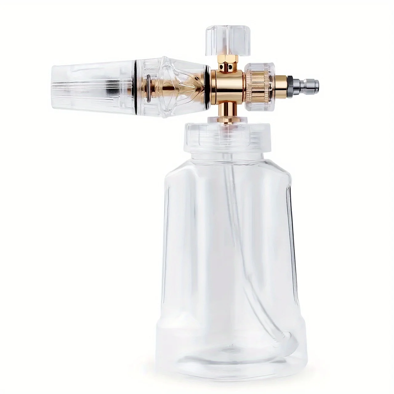 High pressure foam spray bottle 1/4 '' quick connection foam cannon adjustable fan-shaped nozzle for car cleaning 2