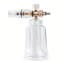 High pressure foam spray bottle 1/4 '' quick connection foam cannon adjustable fan-shaped nozzle for car cleaning 2