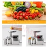 220V 200W Fruit Vegetable Juicer Machine Orange Celery Ginger Low Speed Juice Extractor Stainless Steel Cold Press Juicer Machin 5