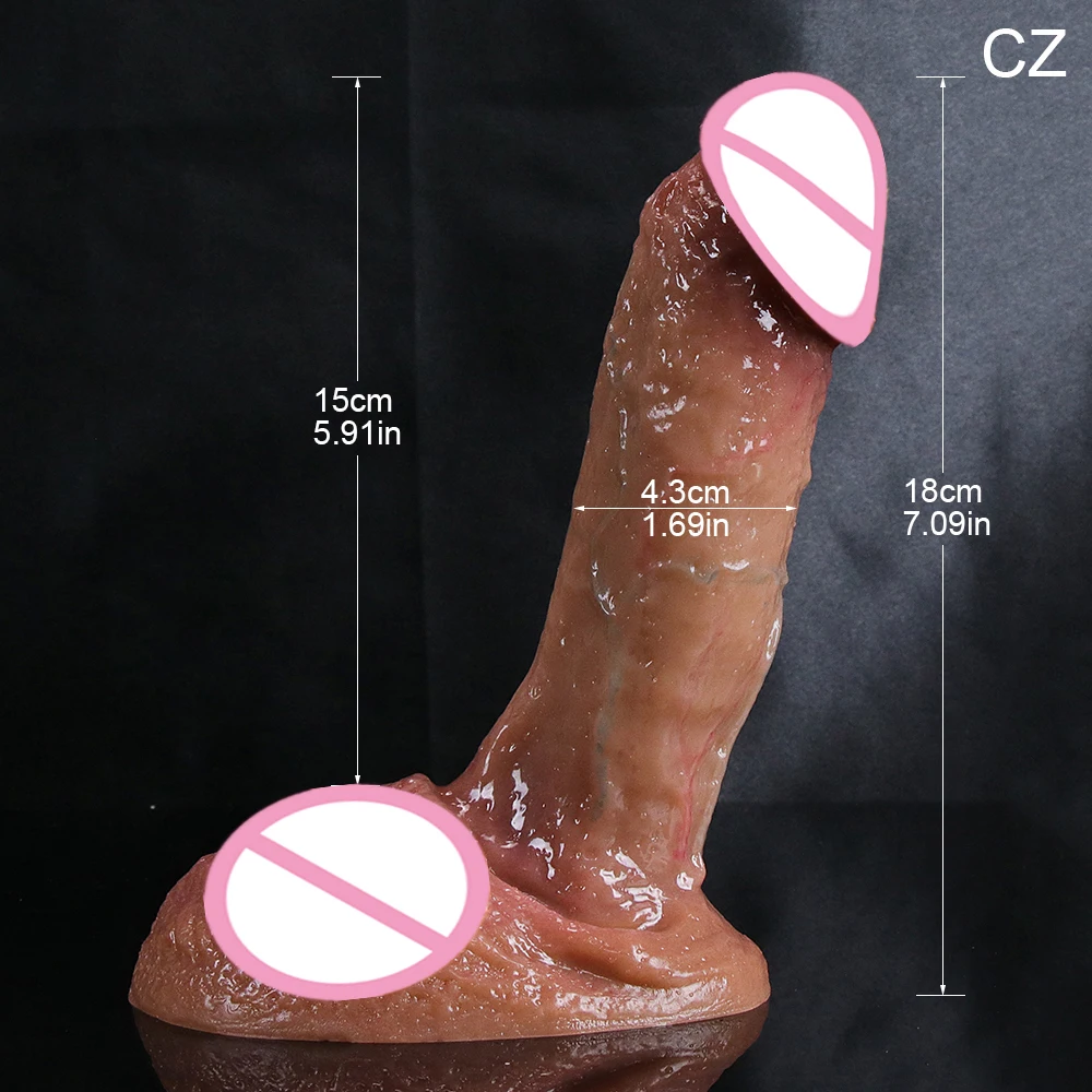 Soft Real Skin Silicone Dildo for Women