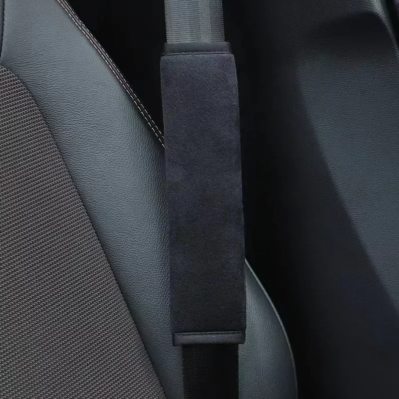 1/2/4pcs Universal Car Seat Belt Cushion Strap Cover Short Cushion Accessories Plush Safety Interior Strap Shoulder Protector