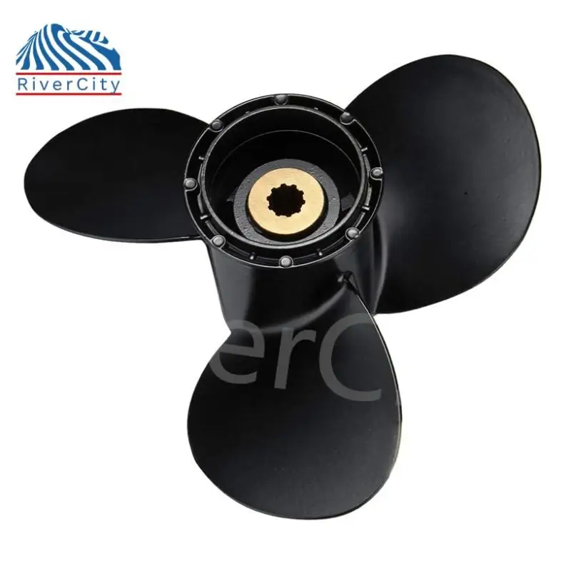 Outboard Propeller For Suzuki 8HP 9.9hp 15hp 20hp 9 1/4*12 Boat Motor Aluminum Alloy Screw Ship Marine Engine 3 Blade 10 Spline