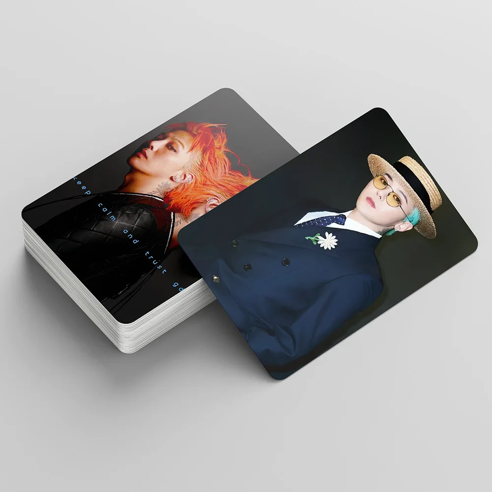 Photo Album Photocards Collection Kpop Photo album G-Dragon &Uuml;bermensch POWER Lomo Cards Photocards For Fans 55pcs/box