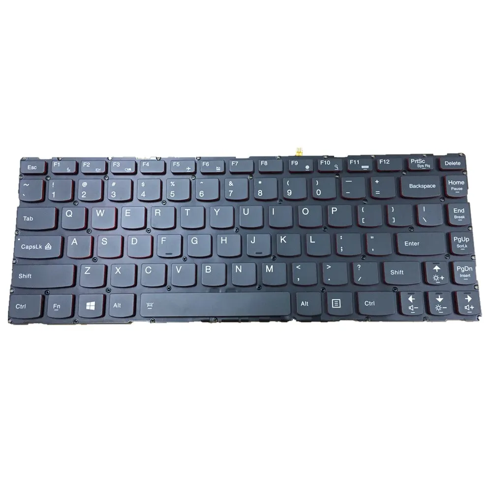 

Laptop New for Lenovo Ideapad Y40-70 Y40-80 US English Keyboard Backlit MP13P9