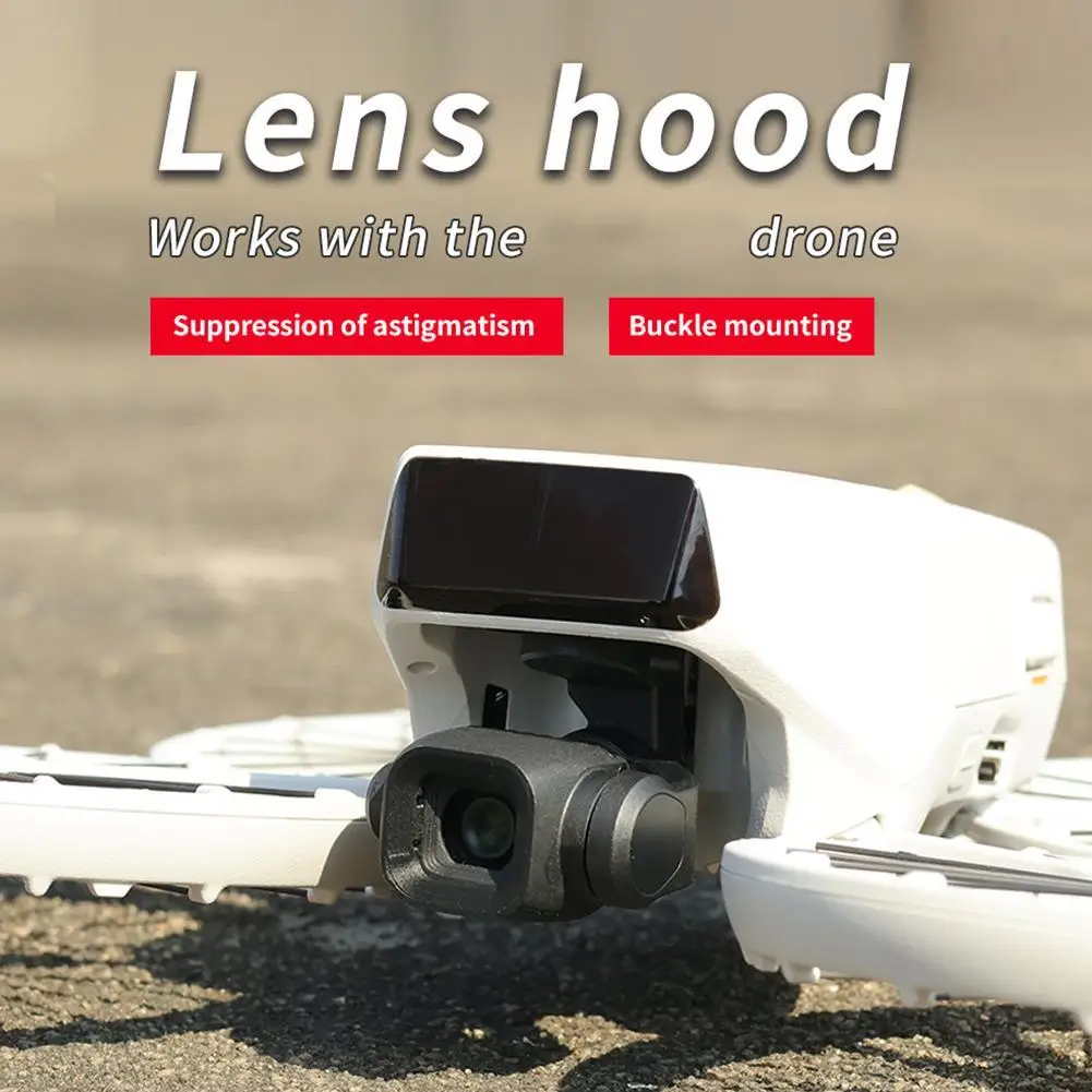 Lens Hood for dji Flip Prevent Glare Light Sunshade Gimbal Protective Cover for dji Flip Drone Accessories Black