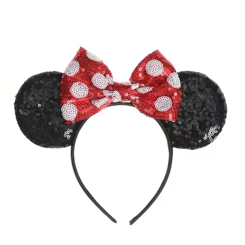 Anime Mouse Ears Headhand Cosplay Kawaii Cartoon Elastic Hair Accessories Party Sequin Bows Hairband Toys Children Adults Gift - Image 34