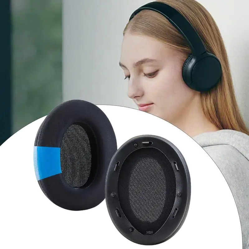 For For Sony WH-1000XM3 Ear Cushion For Headphone 1 Pair Sponge Headphone Cover Replacement Headset Earpads For Daily Commuting