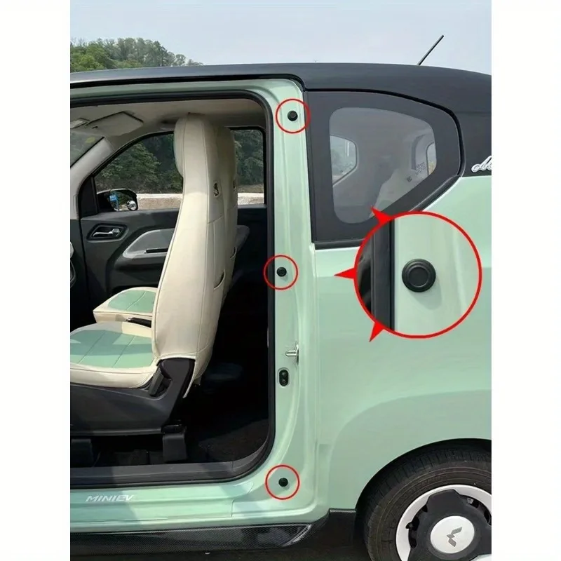 자동차 도어 충격 흡수 패드 범용 자동차 실리콘 충격 방지 버퍼 스티커 블랙 두꺼운 소프트