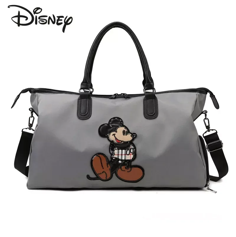 Disney Mickey New Travel Bag Fashionable High Quality Nylon Fitness Bag Dry Wet Separation Large Capacity Luggage Storage Bag