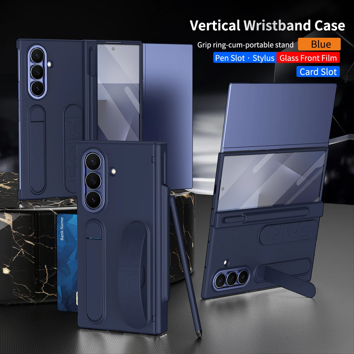 Enhanced Protective Hard Case with Wrist Strap and Stand
