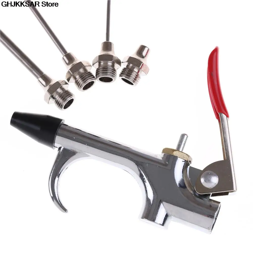 5 Pz/Set Strumento Aria Compressore Polvere Ugello Pistola Per Soffiaggio Accessorio Kit Di Pulizia Spolverino Parti Pneumatiche Kit Soffiatore Compre