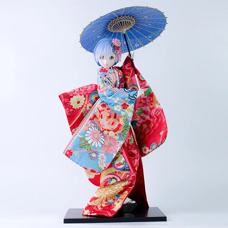 

51cm Re Life In A Different World From Zero Anime Figure Rem Kimono Series Action Figurine Pvc Statue Model Collection Doll Gift