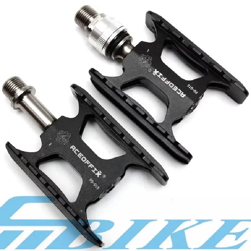 Klappbares Fahrrad-Titan-Achspedal für Brompton-Pedal, Schnellspanner, ultraleicht – Detail 5