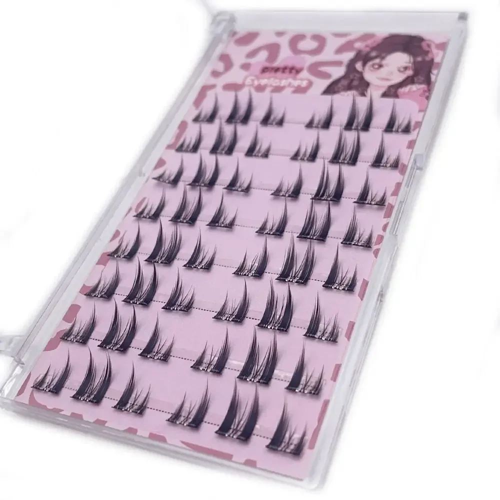thumbnail image 1 of Self Adhesive Self Adhesive Eyelashes No Glue Needed Natural Wispy Press On Lashes Clusters Reusable Pre-Glued Eyelashes, 1 of 4