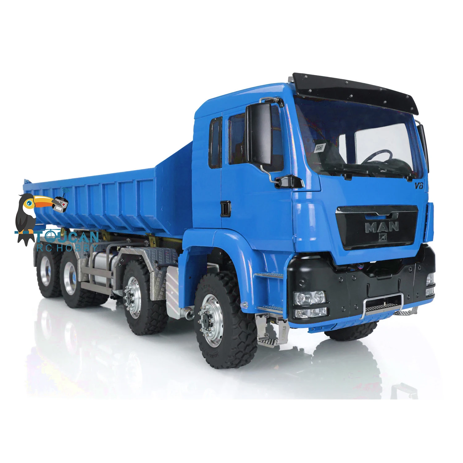 1/14 LESU RC MAN TGS 8*8 самосвал гидравлический подъемный рулон вкл/выкл - Цена: 183 585,57 руб.