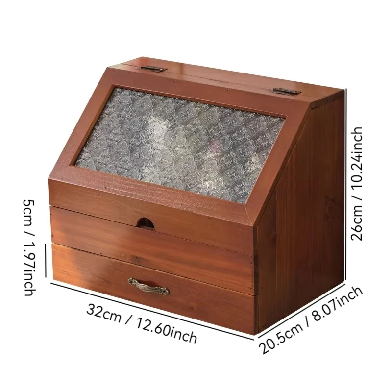 Log Retro Hand Account Storage Wooden Desktop Debris Cosmetics Lotion Finishing Box