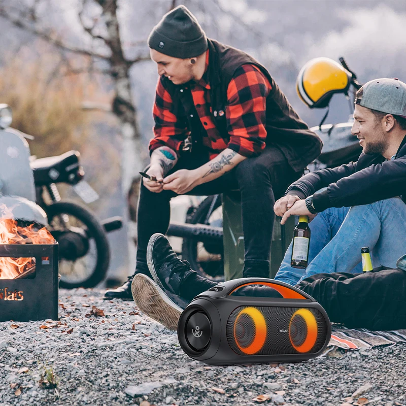 XDOBO VIBE PLUS 80W Portable Bluetooth Speaker Vibe Plus Karaoke 10400mAh Wireless TWS Subwoofer Suporrt USB/TF/AUX RGB light