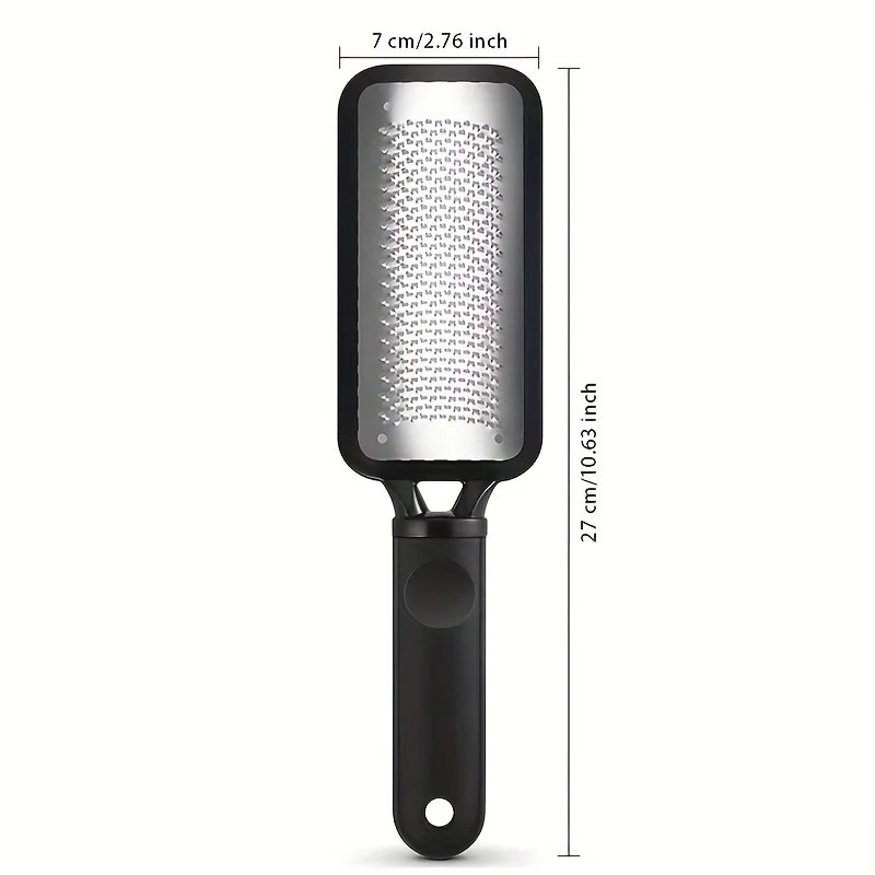 Stainless Steel Foot File Double-Sided Heel Grater for Hard Dead Light Beige & Callus Removal Durable Pedicure Tool