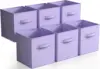 Storage Cubes Foldable Fabric Baskets for Organizing Pantry, Closet, Shelf, Toy Box, Cubby Collapsible Cloth Cube Storage Bins 2