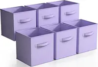 Storage Cubes Foldable Fabric Baskets for Organizing Pantry, Closet, Shelf, Toy Box, Cubby Collapsible Cloth Cube Storage Bins 2