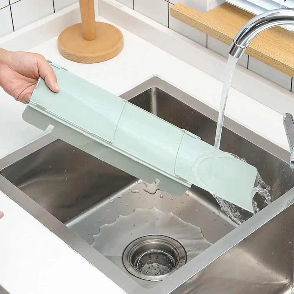Sink Adjustable Water Baffle With Soft Sucker Waterproof Screen Fruit Vegetable Washing Anti-water Board Sink Water Splash Guard
