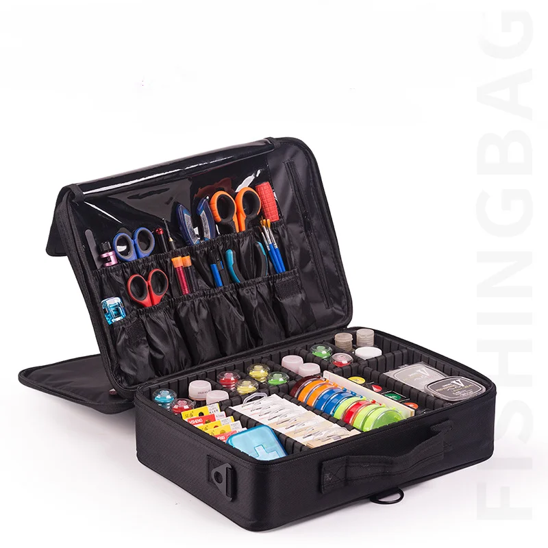 

Outdoor Fishing Line Wheel Bait Bag Storage Box Fishing Bags Multifunctional Waterproof Portable Camping Travel Case