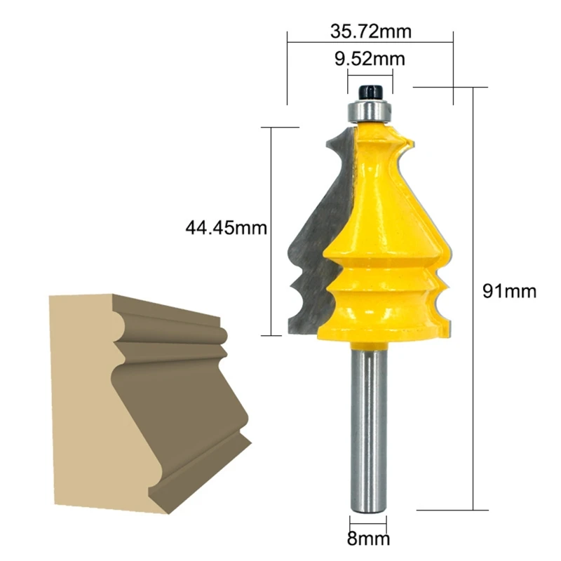 

10 Packs Cabinet Door Top Line Engraving Machine Router Milling Cutter Set