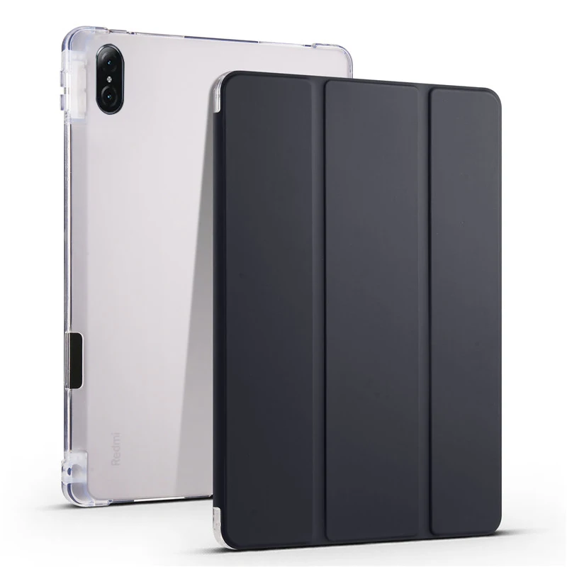 Durable Clear Silicone Stand Case with Pencil Holder