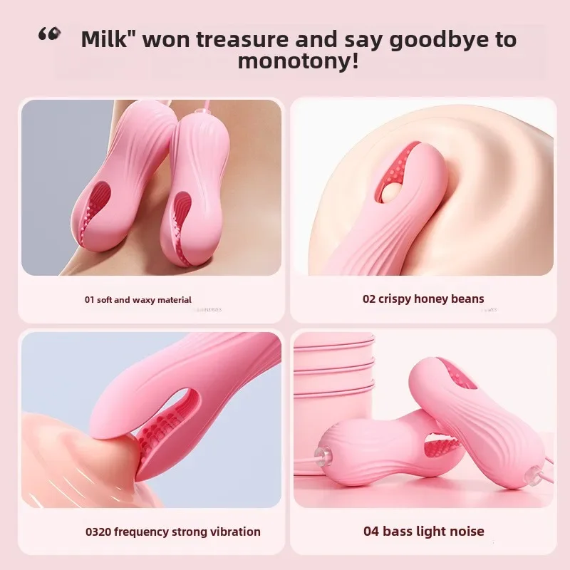 Electric Wearable Nipple Clip Vibrator Erotic Tease Nipple Breast Masturbator G-spot Massage Stimulator Female Adult Sex Product