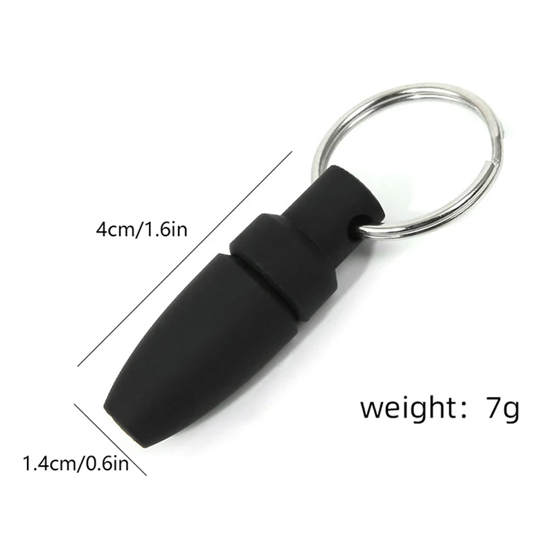 With Key Ring Clip Rubber Portable Cigar Puncher Accessories Blade Cigar Cutter Drill Hole Pocket knife