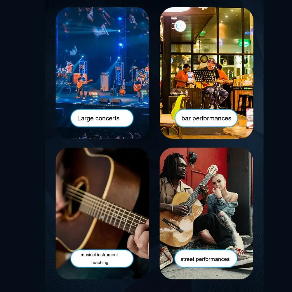 Wireless Guitar Transmitter Receiver Plug And Play Transmitter Receiver For Electric Guitar Wireless Bass Guitar System