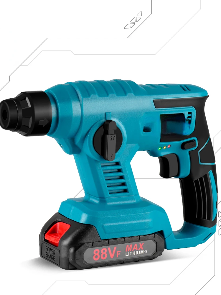 

Перезаряжаемый электрический молоток 1000 Вт 8600IMP, беспроводной многофункциональный Ударный Молоток, электроинструмент для Makita, батарея 18 в