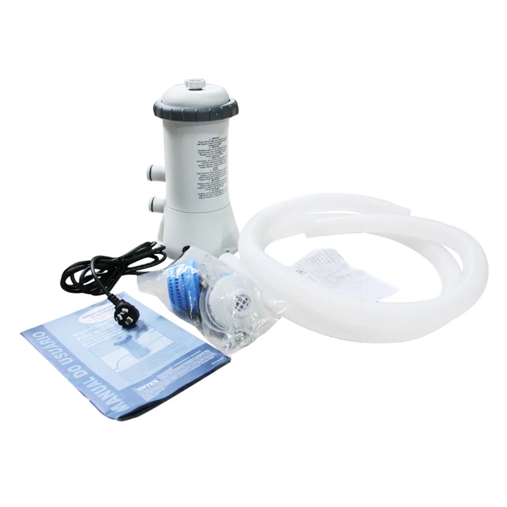 

IN&TEX 28604/58604 Swimming Pool Pump Filter Summer Pool Water Cleaning With 530 GPH Filter Cartridge Pump & 1/4" Diameter Hose