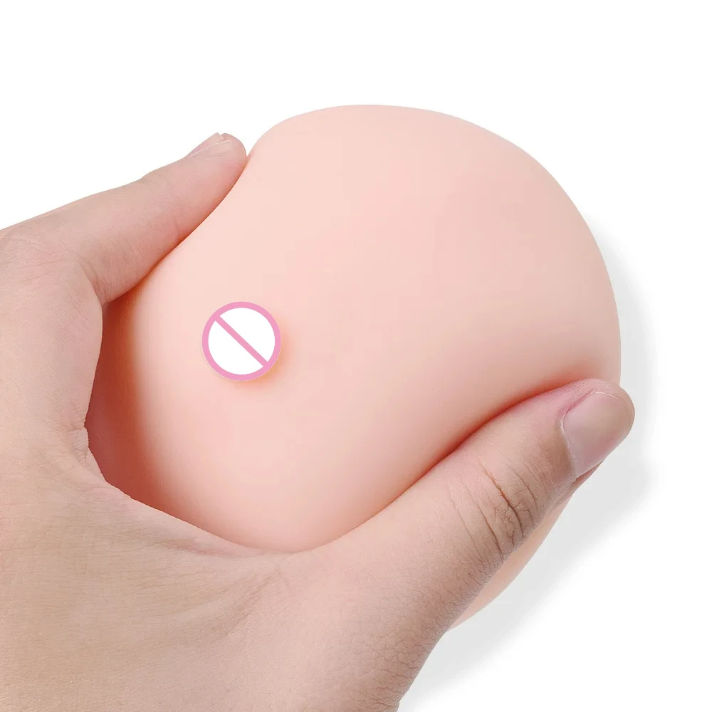1pcs 3D Simulation Breast Silicone Soft Nipple Toy G Spot Stimulate Massage Masturbation Men Sex Toy Bdsm Toys Sexy Adult 18+