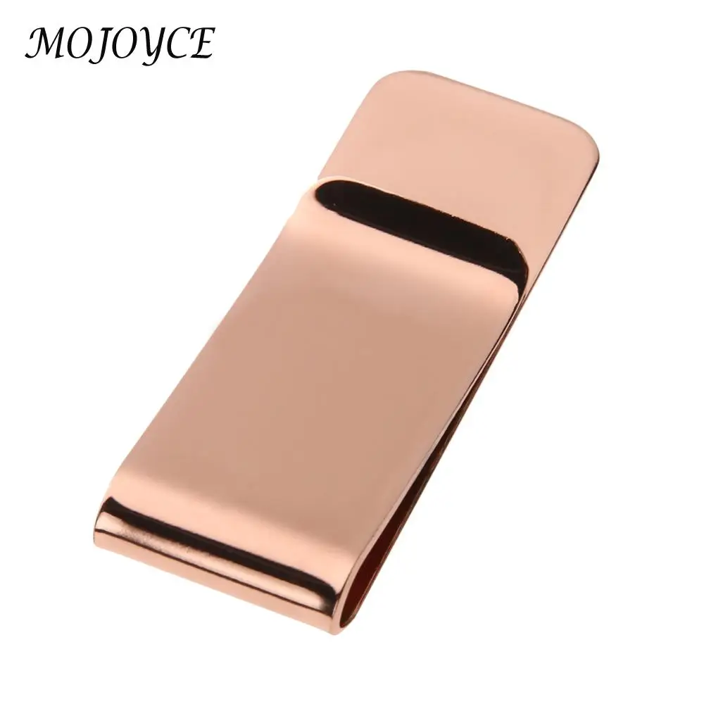 Stainless Steel Print Silver Cash Clamp Creative Business Banknote Folder Portable Minimalist Multifunctional for Pocket Purse