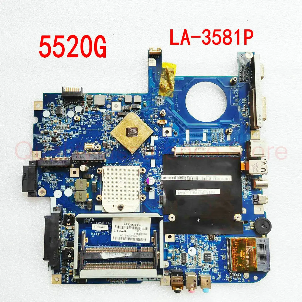 

LA-3581P для ноутбука Acer aspire 5520 5520G материнская плата MB.AK302.003 ICW50 L10 LA-3581P материнская плата MBAK302003 DDR2