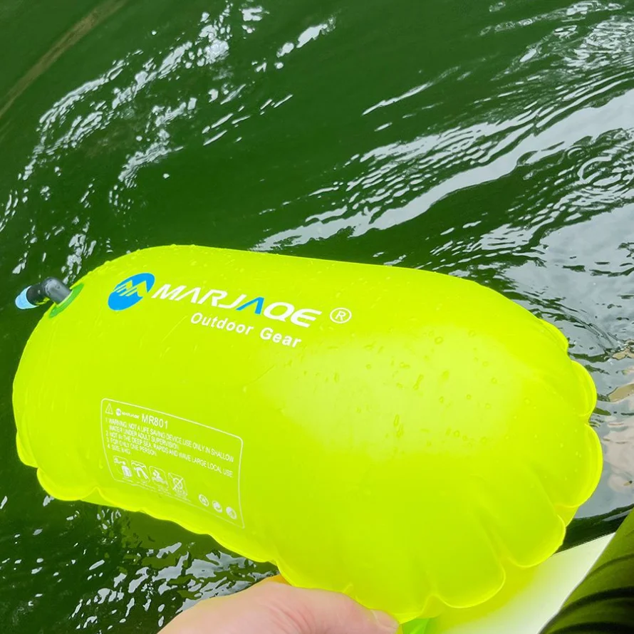 PVC Swimming Buoy Safety Air Dry Tow Bag Float Inflatable Signal Drift 1PC