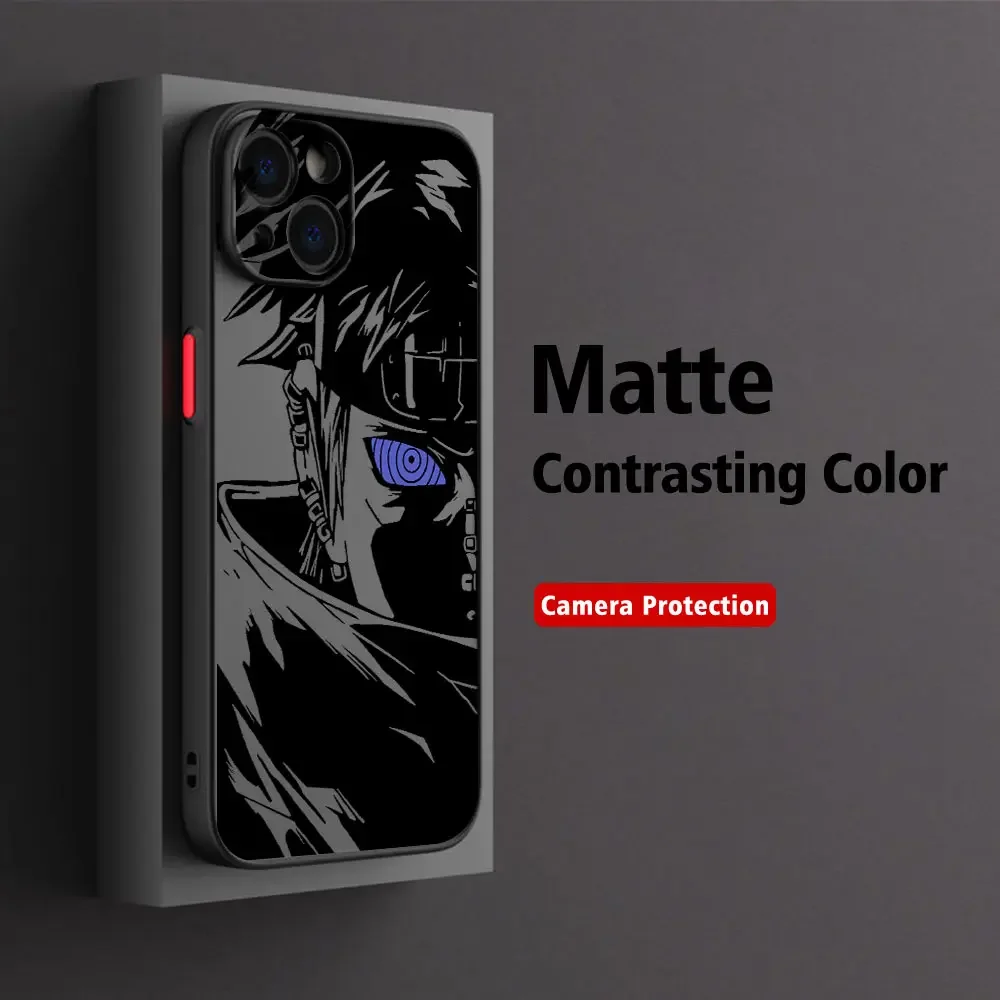 Anime Hatake Kakashi Narutoes Matte Transparent Phone Case