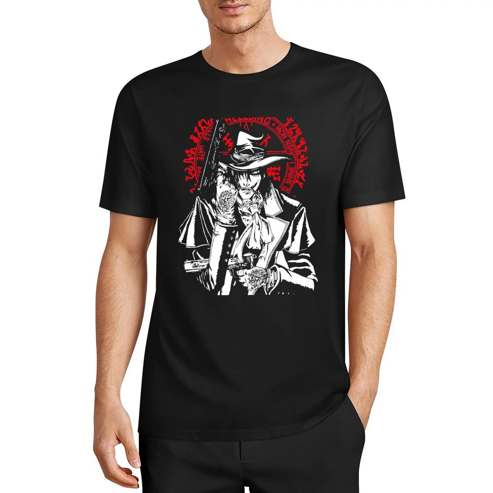 

Hellsing Alucard T-Shirt Short sleeve tee sublime funnys mens t shirt graphic