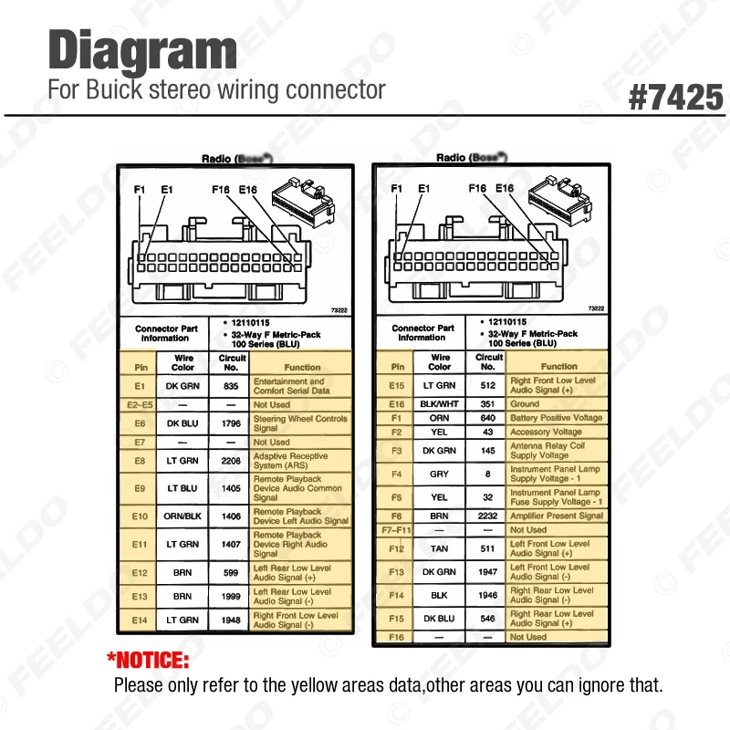 ASC Car Stereo Wire Harness - Compatible With GM Vehicles 2000-2012 Silverado, Tahoe, Suburban